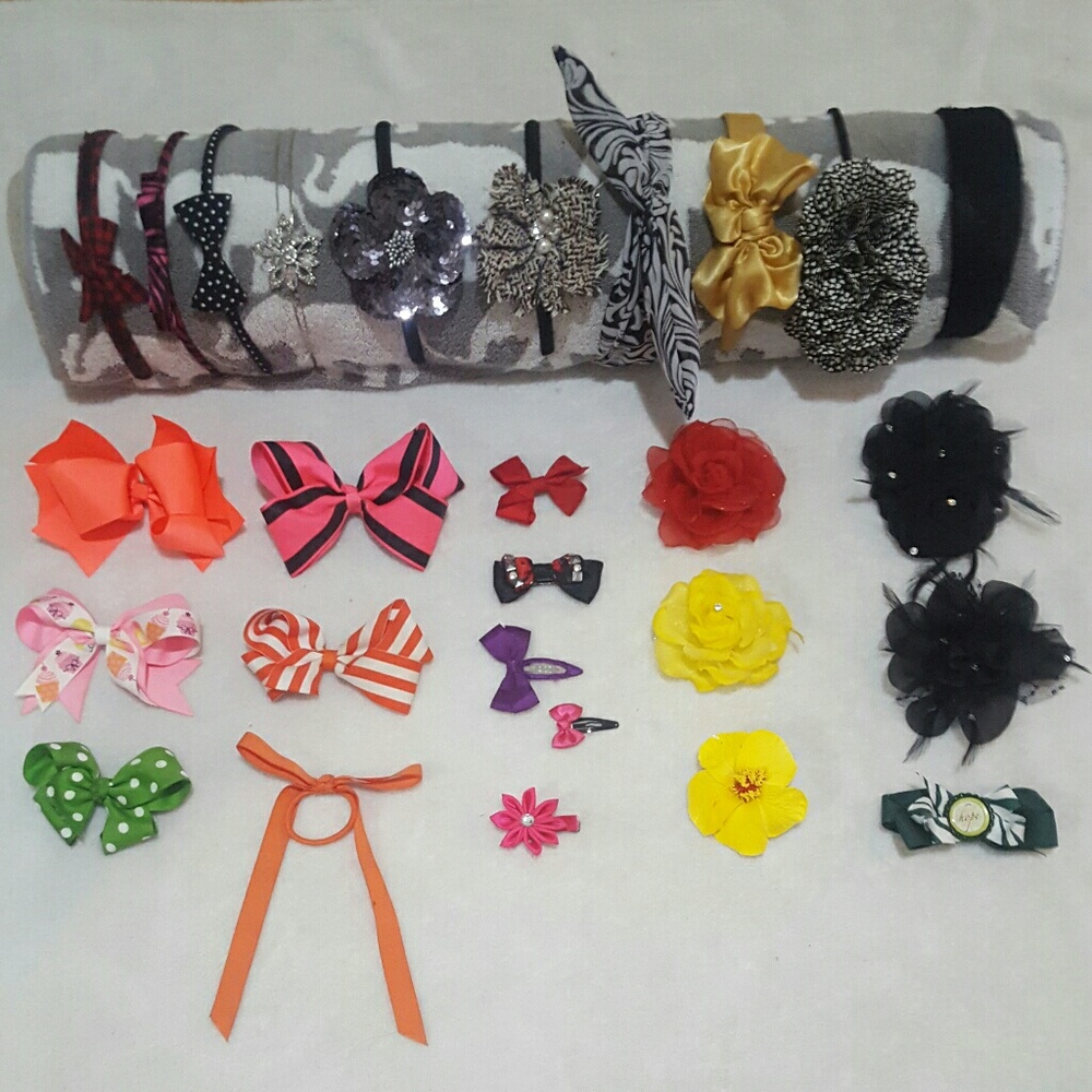 Bows headbands ribbons clips 3 for $6